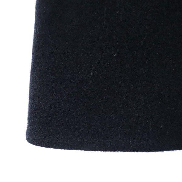 グリフィン イタリア製 ウール100% コート ブラック GRIFFIN メンズ