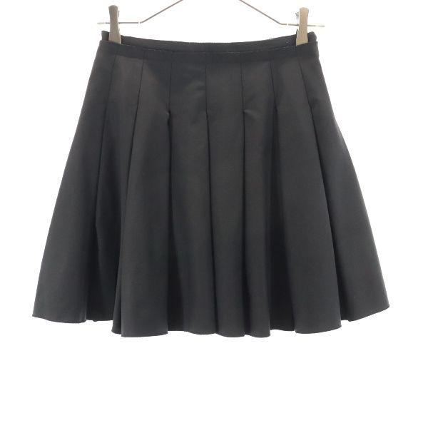 ファッション通販】 LANVIN ランバン 黒 プリーツスカート