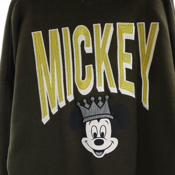 ジェイダ ディズニー ミッキーマウス 刺繍 スウェットパーカー F ダークグリーン Gyda Disney メンズ 古着 Bof Fre Mtr Big 2nd 通販 Yahoo ショッピング