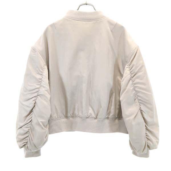ジーユー Ma 1風 中綿 ナイロンジャケット M ベージュ Gu ジップブルゾン レディース 古着 Bof Fre Whj Big 2nd 通販 Yahoo ショッピング