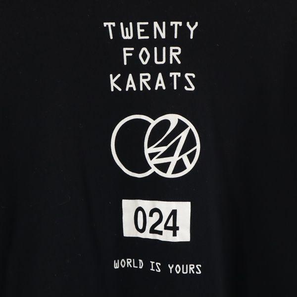 24カラッツ 長袖 Tシャツ S ブラック 24karats ロゴプリント ロンt メンズ 古着 メール便可 Bof Fre Mts Big 2nd 通販 Yahoo ショッピング