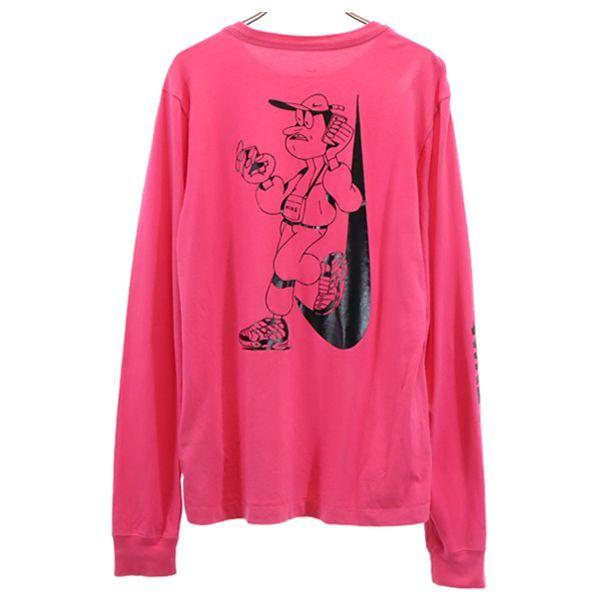 ナイキ A I R プリント 長袖 Tシャツ S ピンク Nike ロンt メンズ 古着 メール便可 Bof Fre Mts Big 2nd 通販 Yahoo ショッピング