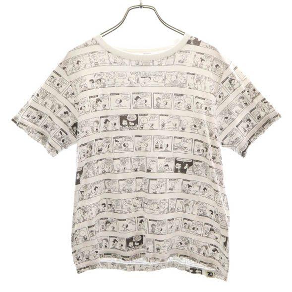 ユニクロ Ut ピーナッツ スヌーピー 総柄 半袖 Tシャツ M ホワイト系 Uniqlo Ut Peanuts レディース 古着 メール便可 Bof Fre Wts Big 2nd 通販 Yahoo ショッピング