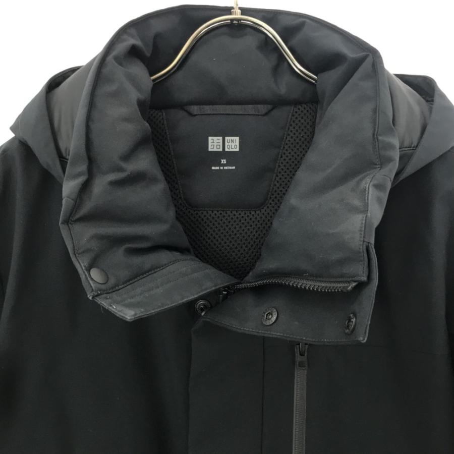 ユニクロ 長袖 ハイブリッド ダウンパーカー XS ブラック UNIQLO メンズ 古着 240203｜big-2nd｜03