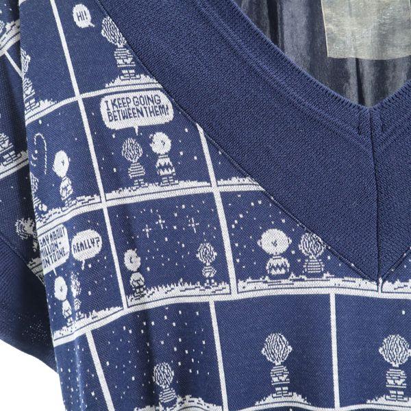 アズノウアズ ピーナッツ ロング スヌーピー柄 ワンピース 15 紺 As Know As Peanuts レディース 古着 0819 Bof Nag 3 Wht Big 2nd 通販 Yahoo ショッピング