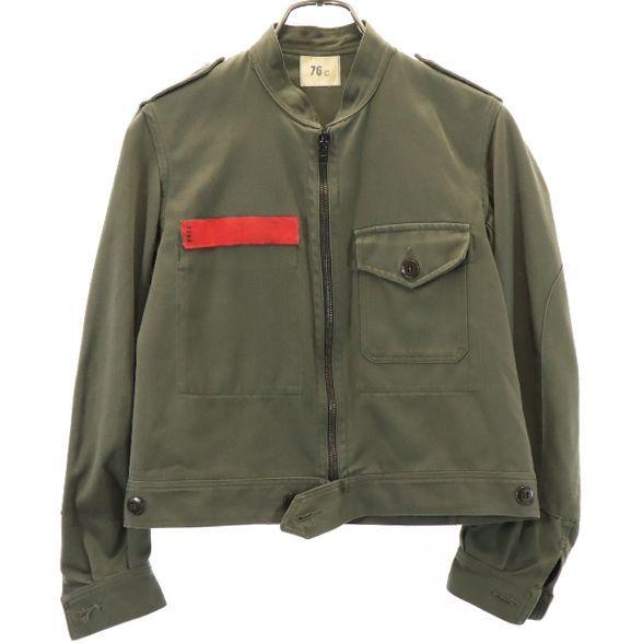 フランス軍 80s J Veyrier Paris ミリタリージャケット カーキ French Army スタンドカラー ショート丈 メンズ 古着 Pd Br Fre Mhj Big 2nd 通販 Yahoo ショッピング