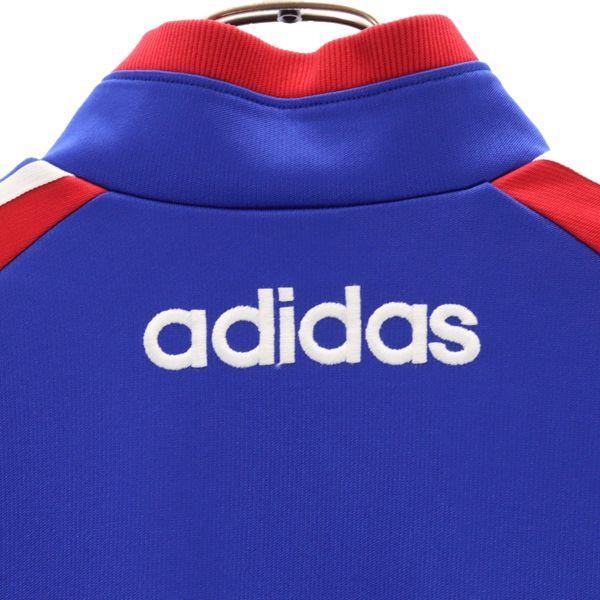 アディダス 90s デサント製 ジャージ ハーフジップ プルオーバー