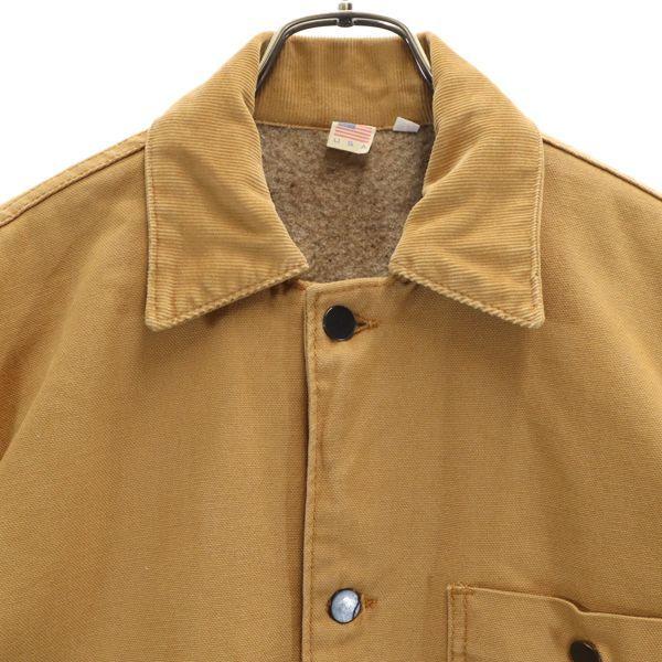 Usa製 ダック地 ワークジャケット L 茶 メンズ 古着 1129 Br Fre 64 Mhj Big 2nd 通販 Yahoo ショッピング