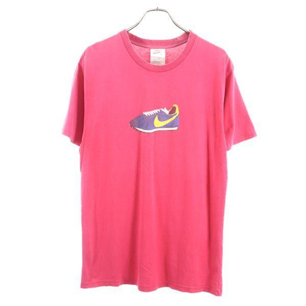 ナイキ 90s プリント 半袖 Tシャツ M ピンク Nike スニーカー メンズ 古着 R2907 メール便可 Br Top 9797 Mts Big 2nd 通販 Yahoo ショッピング