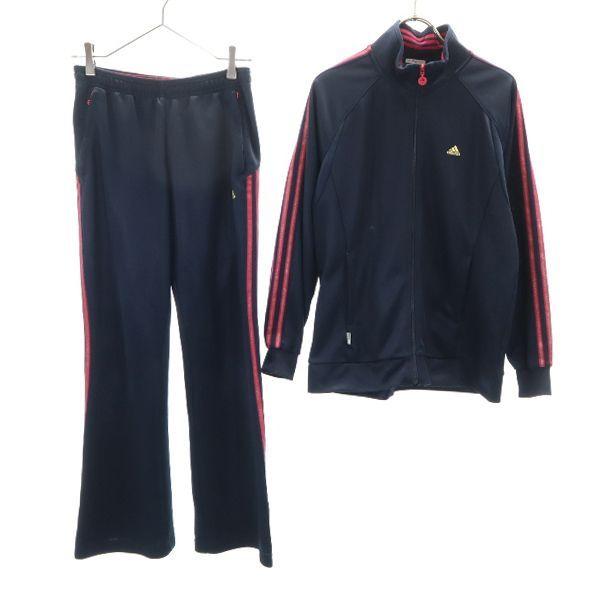 アディダス ウォームアップ スポーツ ジャージ 上下 セットアップ L 濃紺 ピンク Adidas ジャケット ロングパンツ レディース 古着 Fre Wst Big 2nd 通販 Yahoo ショッピング