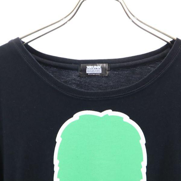 ビックバンクランク プリント 半袖 Tシャツ 黒系 Bigbang Krunk Top メンズ 古着 メール便可 Fre Mts Big 2nd 通販 Yahoo ショッピング