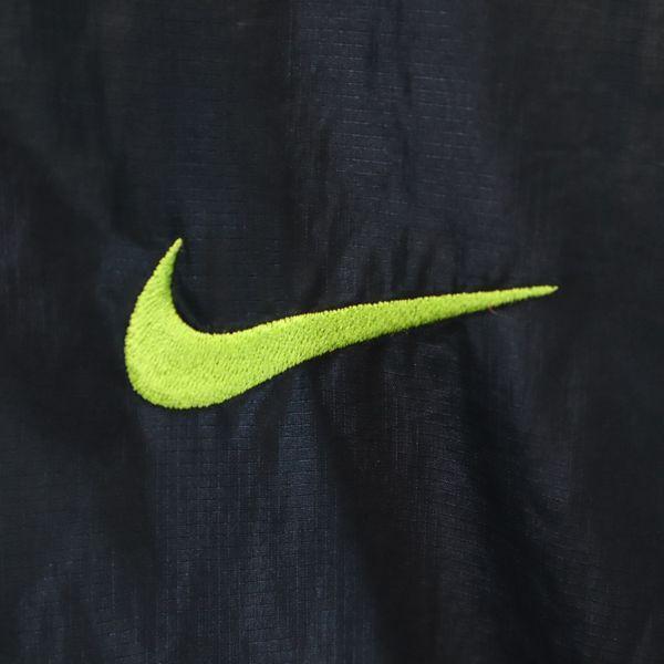 即納 最大半額 ナイキ ウーブンラインド スポーツ ラグラン プリント ロゴ刺繍 ナイキ ロゴ刺繍 古着 メンズ Nike ブラック イエロー M ウーブンラインドジャケット スポーツ ラグラン プリント ウエア Inward Com Br