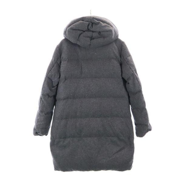 スピックアンドスパン ウールミックス リバーシブル フーディダウン