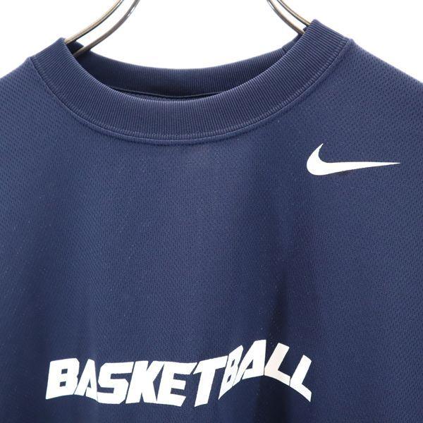 安い割引 Nike バスケ Tシャツ メンズ ロゴ ナイキ ネイビー系 M メール便可 バスケットボール