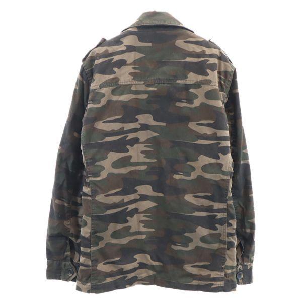 ザラマン カモフラージュ柄 ミリタリージャケット Eur M 茶系 Zara Man ジップ 裏キルティング地 メンズ 古着 1119 Fre 5358 Mhj Big 2nd 通販 Yahoo ショッピング