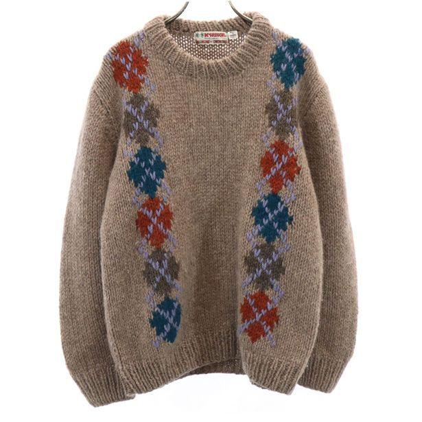 マックレガー アーガイル柄 ニット M 茶系 Mcgregor ウール 長袖 セーター ざっくり クルーネック メンズ 古着 1215 Fre 7593 Mse Big 2nd 通販 Yahoo ショッピング