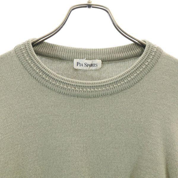 ピアスポーツ ウール ニット グリーン系 Pia Sports 長袖 セーター メンズ 古着 1223 Fre 8475 Mse Big 2nd 通販 Yahoo ショッピング