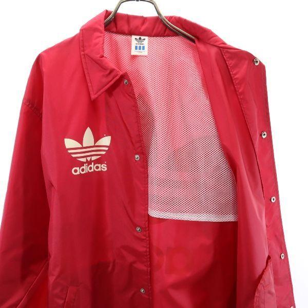 アディダス 80s 90s デサント製 トレフォイルロゴ コーチジャケット M 赤 Adidas 裏メッシュ ナイロン ヴィンテージ メンズ 古着 Is Fre 9043 Mhj Big 2nd 通販 Yahoo ショッピング