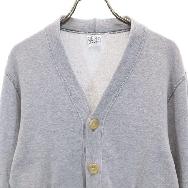 代引不可 ループウィラー スウェット カーディガン S グレー Loopwheeler メンズ 古着 工場直送 Farmaequiposgeko Cl