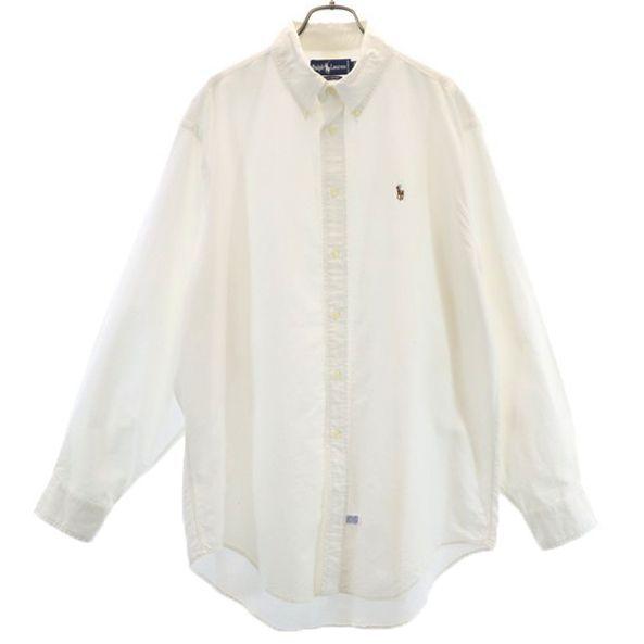 ラルフローレン 長袖 ボタンダウンシャツ 16 5 ホワイト Ralph Lauren メンズ 古着 1024 Ja Fre 3311 Mls Big 2nd 通販 Yahoo ショッピング