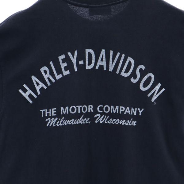 ハーレーダビッドソン 半袖 プリント Tシャツ ブラック系 HARLEY