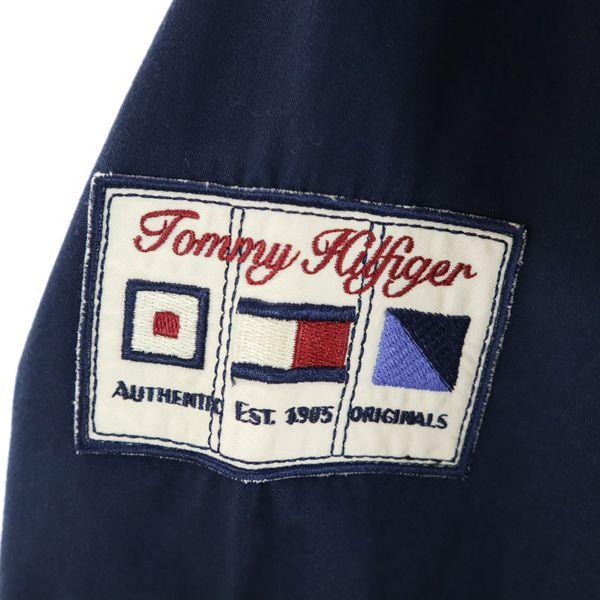 トミーヒルフィガー 90s フラッグタグ ロゴ刺繍 長袖 ボタンダウン