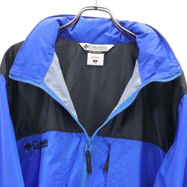 コロンビア ナイロン マウンテンパーカー M 青 黒 Columbia アウトドア メンズ 古着 1031 Ku Fre 3729 Mhj Big 2nd 通販 Yahoo ショッピング