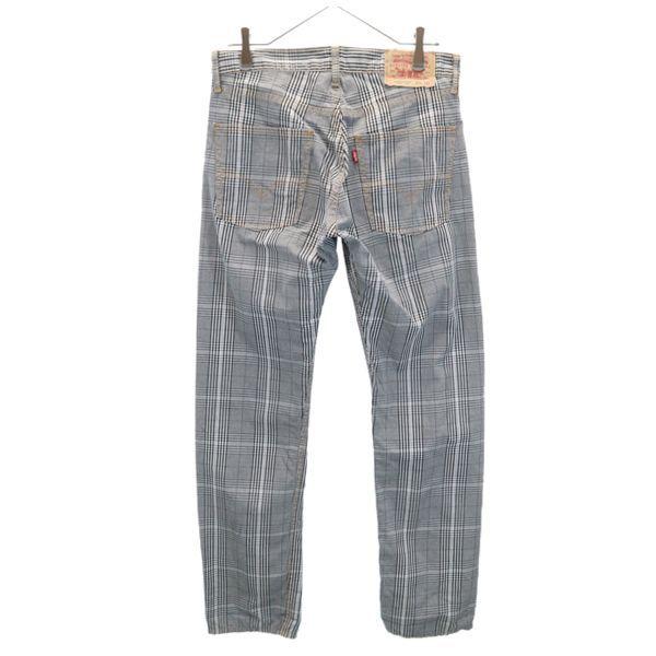 リーバイス 505 60 チェック柄 ストレート パンツ W32 黒 グレー 白 Levi S ロング メンズ 古着 Lng 6576 Mhp Big 2nd 通販 Yahoo ショッピング