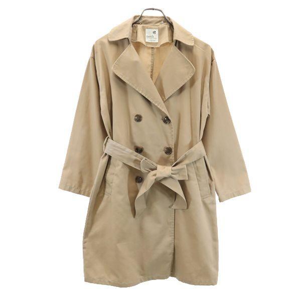 予約 アースミュージックアンドエコロジー Premium Label トレンチコート F ベージュ Earth Musicamp Ecology レディース 古着