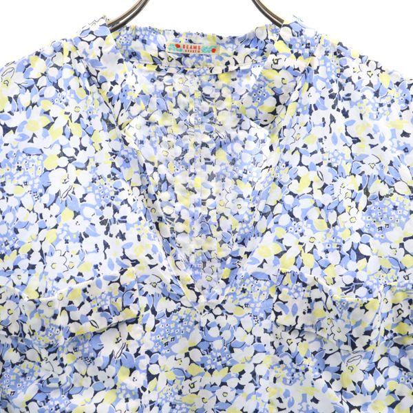 ビームスハート 総柄 ワンピース Beams Heart 長袖 Vネック レディース 古着 0819 メール便可 Nag 811 Wht Big 2nd 通販 Yahoo ショッピング