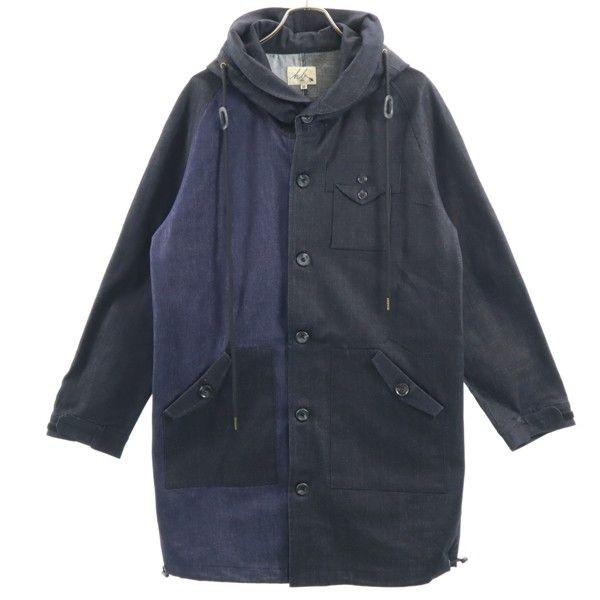 新品 Hb ビッグフード シルキー デニム モッズコート M エイチビー ロングコート デニムジャケットインディゴブルー ブラック メンズ 0227 New 057 Mhj Big 2nd 通販 Yahoo ショッピング