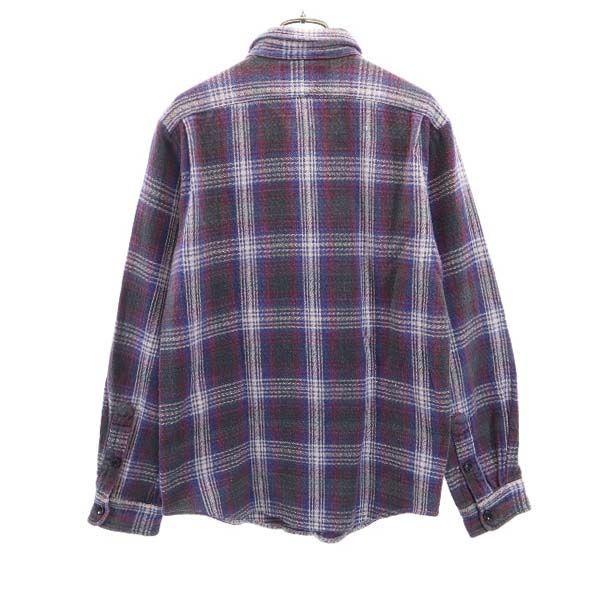 RRL 90s 初期黒タグ 赤三ツ星 チェック柄 長袖 シャツ L ダブルアール