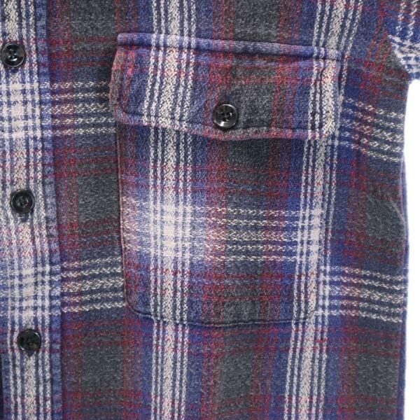 RRL 90s 初期黒タグ 赤三ツ星 チェック柄 長袖 シャツ L ダブルアール