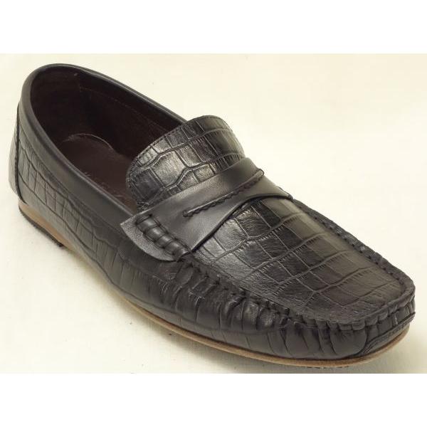 30cm(us13.5) MODELLO DMK5512 B/ワニ ＢＬＡＣＫワニ モデロ  big-b