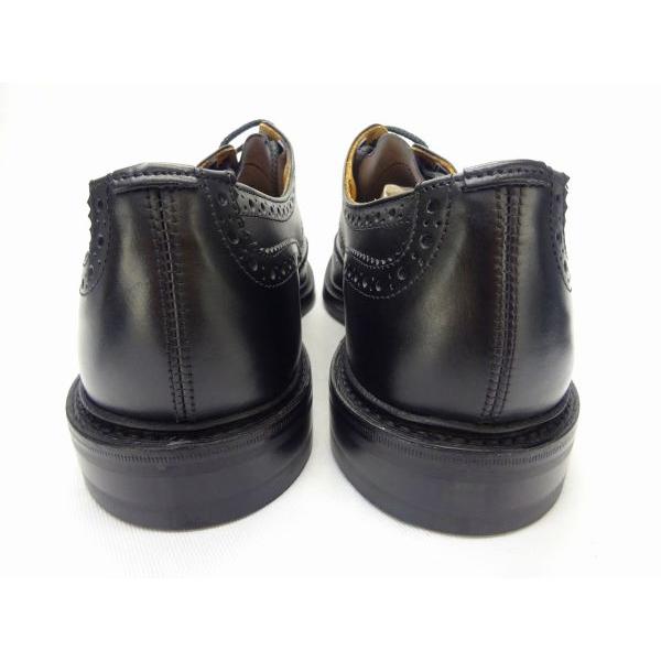 uk 12(30.5cm) トリッカーズ Tricker's 5633-10 BOURTON BLACK CALF DERBY ブラック トリッカーズ  big-bの画像