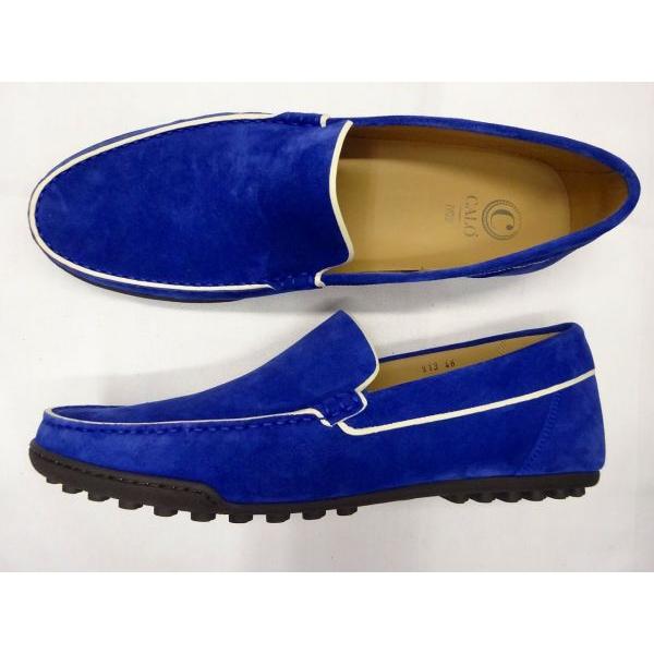 【正規販売店】eu 45 (29.5) CALO 913 BU-S ブルースエード/ホワイト イタリアブランド  big-b 介護靴 ゴム