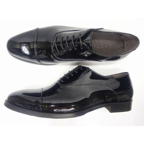 『目玉新商品』eu 47 (30.7) CAMPAGO 11103 B-E ブラックエナメル イタリアブランド  big-b 安全靴 ファスナー