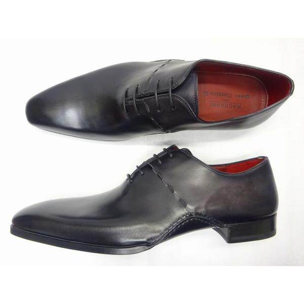 MAGNANNIブラックレザーシューズUS13/約31cm