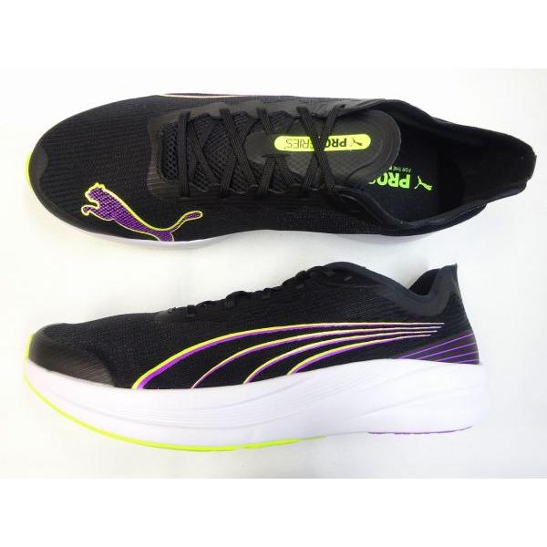 us 12 (30cm) PUMA Redeem Pro Racer 379442-15 ブラック/蛍光イエローパープル プーマ  big-bの画像