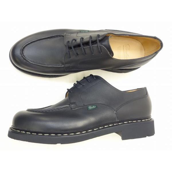 uk 12(30.5cm) PARABOOT パラブーツ CHAMBORD 7107 BLACK パラブーツ  big-bの画像