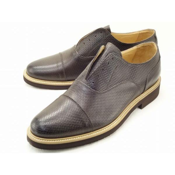 【高級感】eu 45 (29.5) MICHELE BAGGIO SK36I ダークブラウンパンチ ミケーレバッジョ  big-b 介護靴 ファスナー