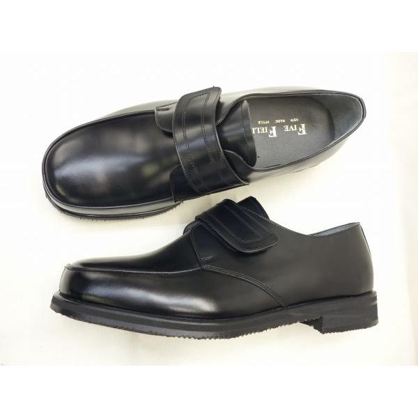 29cm(us12.5) ファイブフィールド　FIVE FIELD 6517 【6E】 BL ＢＬＡＣＫ ファイブフィールド  big-b | ブランド登録なし | 02