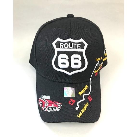 NEWモデル！！　ルート66　キャップ　#10　ブラック/クラッシックカー　MOTHER ROAD ROUTE 66 CAP #10　Black/Car　ルート66　キャップ　｜big-beat｜02