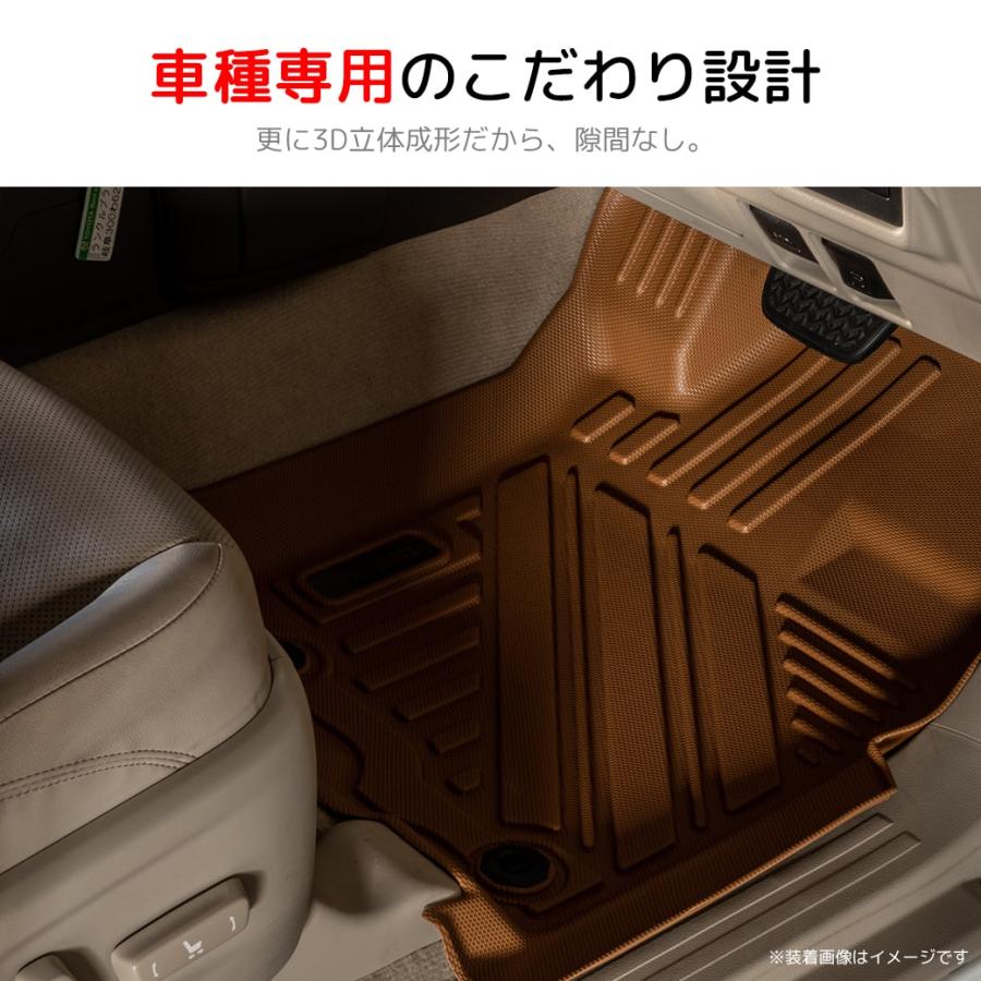デリカフロアマットMITSUBISHI三菱新型D5型8人乗り専用キャメル 