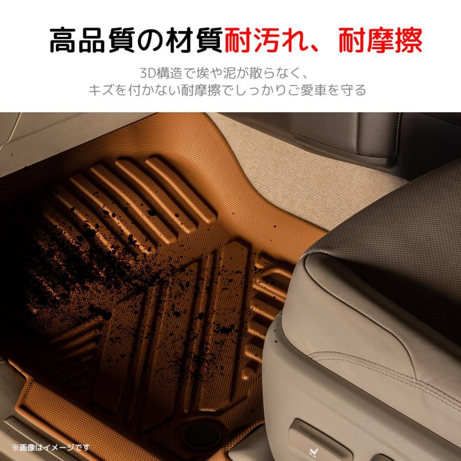 ハイラックスフロアマットキャメルTOYOTAトヨタHILUXRevoGUN3DTPE 