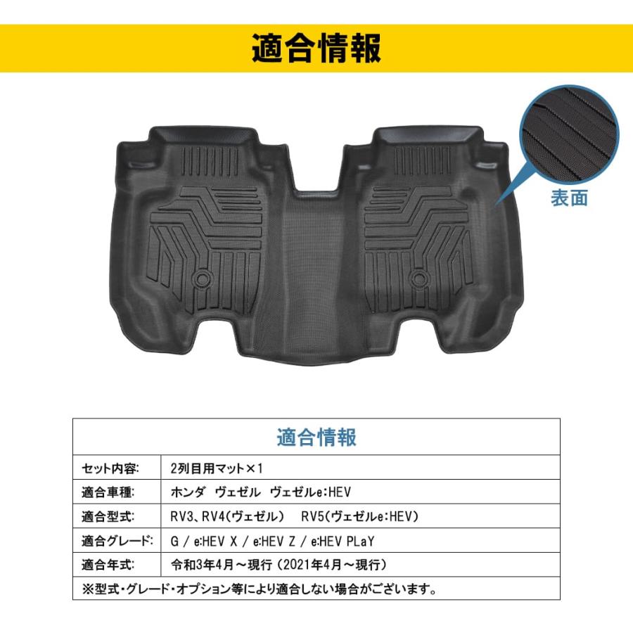 ホンダ ヴェゼルRV5 フロアマット ブラック 08P14-3MO-010D ヴェゼル HONDA ホンダ 純正 フロアカーペットマット