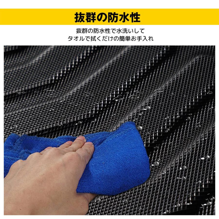 ブラック】 3D フロアマット デリカ D5型 8人乗り5枚 運転席 助手席