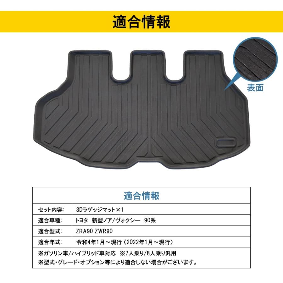 ヴォクシー 新型ノアヴォクシー3Dラゲッジマット90系 ヴォクシー 新型ノアヴォクシー3Dラゲッジマット90系