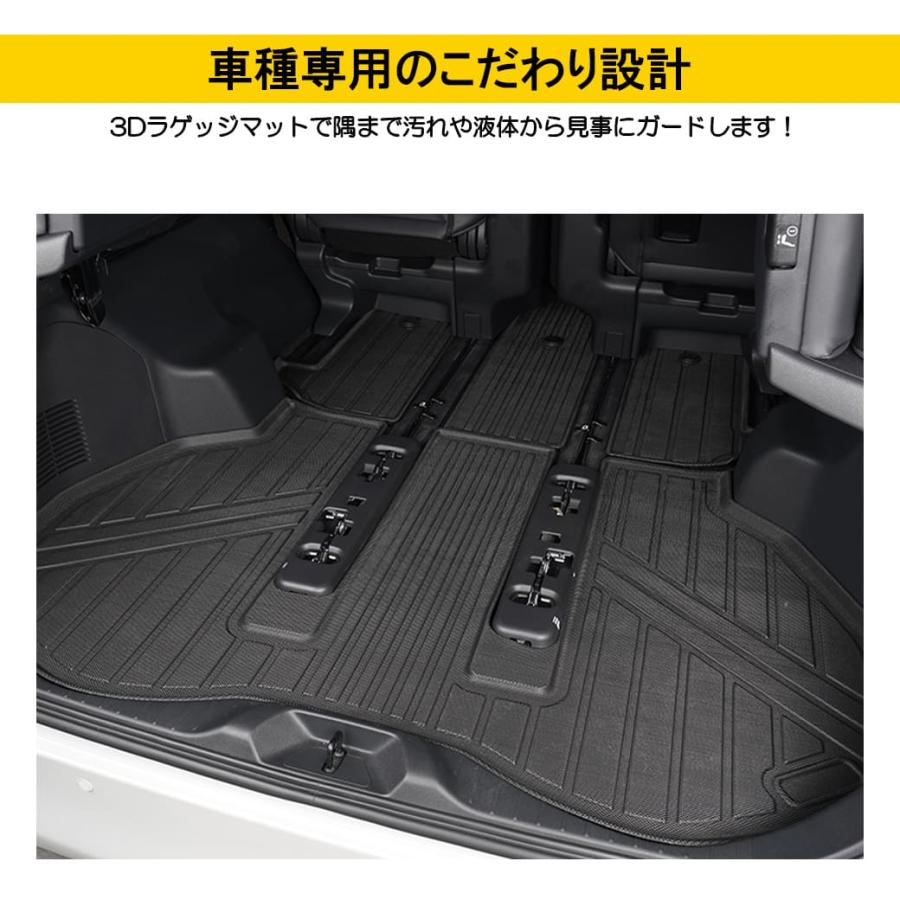 トヨタアルファードヴェルファイア3Dラゲッジマット40系黒ブラック立体
