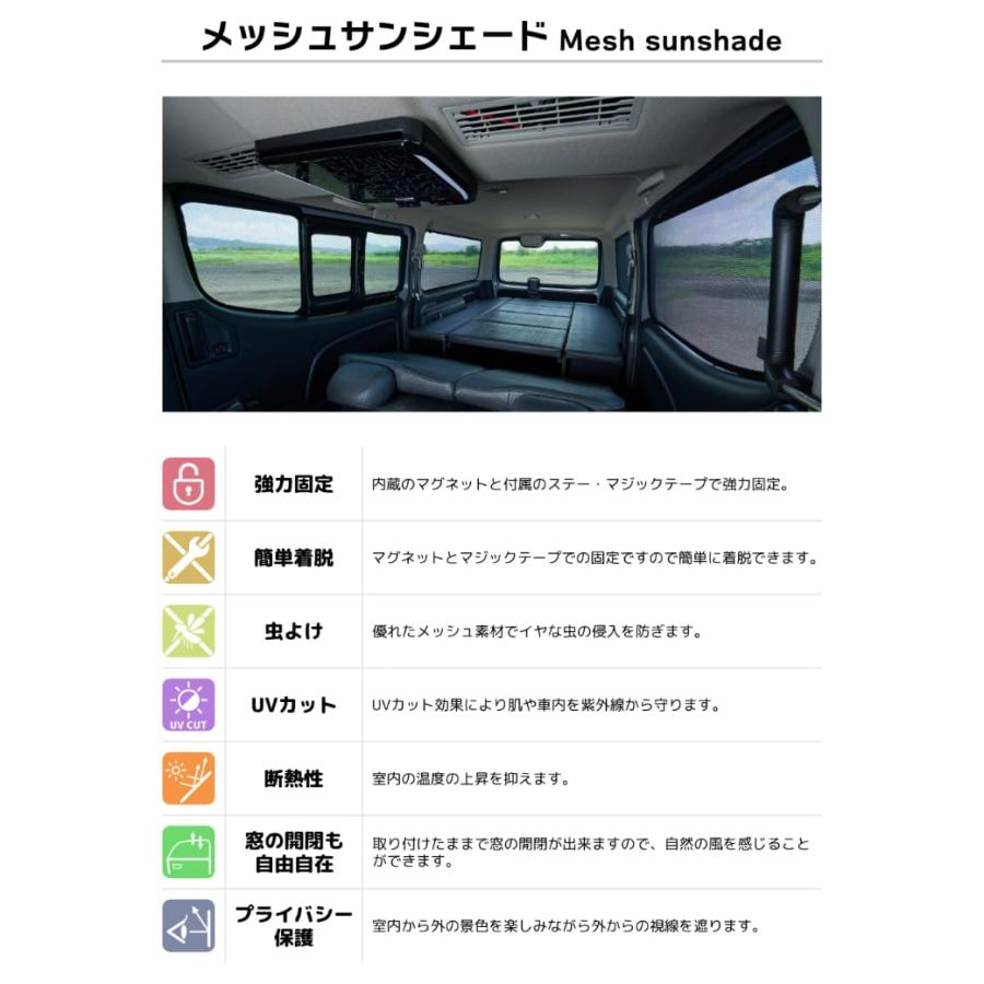 2WAY ウィンドウブラインドネット キャラバン プレミアムGX系 1台分